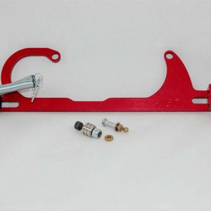 ADVANCED ENGINE DESIGN Chevy Throttle & Spring Bracket - Red- 6700R