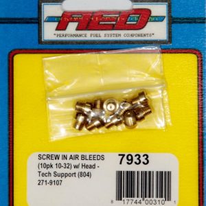 ADVANCED ENGINE DESIGN 10-32 Screw-In Air Bleed (10pk) w/Head- 7933