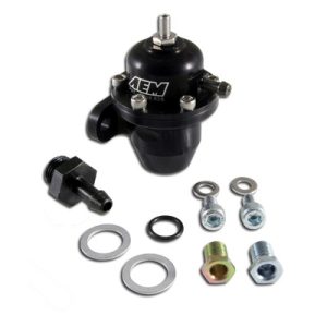 AEM ELECTRONICS Adjustable Fuel Pressure Regulator Black- 25-300BK
