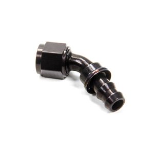 AEROQUIP #8 45 Degree Socketless Black- FBL1523