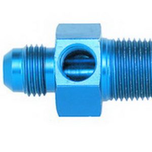 AEROQUIP #8 to 3/8in NPT Str Adpt w/ 1/8in NPT Port- FCM2279