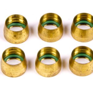 AEROQUIP -8 Replacement A/C Brass Sleeves (6pk)- FCM2431