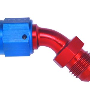 AEROQUIP #8 Male to #8 Female 45 Deg Swivel Fitting- FCM3149