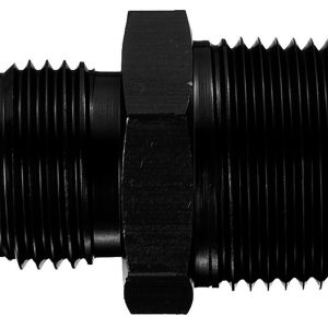 AEROQUIP #6 to 1/2in Pipe Alum Adapter Black- FCM5013