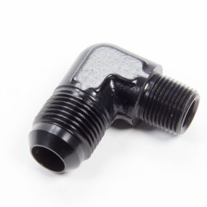 AEROQUIP 90 Deg #10 to 3/8in Alum Adapter Black- FCM5016