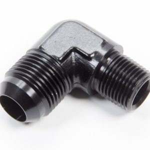AEROQUIP 90 Deg #12 to 1/2in Alum Adapter Black- FCM5017