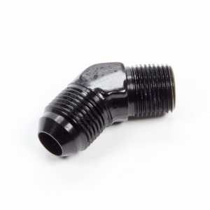 AEROQUIP 45 Deg Alum #8 to 3/8npt Fitting Black- FCM5023