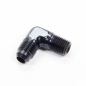 AEROQUIP 90 Deg Alum #6 Flare 1/4 in Black- FCM5034
