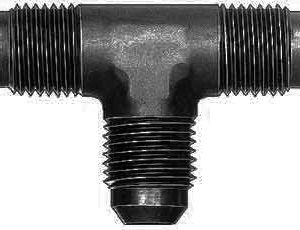 AEROQUIP #6 Flare End Union Tee Black- FCM5062