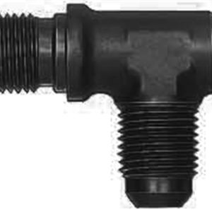 AEROQUIP #3 Alum Bulkhead Run Tee Black- FCM5815