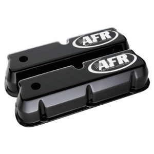 AIR FLOW RESEARCH SBF Tall Alum Valve Cvr Black w/AFR Logo- 6715