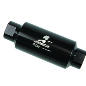 AEROMOTIVE Inline Fuel Filter - 100 Micron- Black- 12324