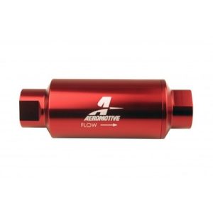 AEROMOTIVE #10-ORB Fuel Filter Inline 10 Mircon Red- 12340