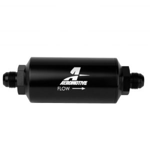 AEROMOTIVE 10an Inline Fuel Filter 10 Micron 2in OD Black- 12385