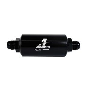 AEROMOTIVE 10an Inline Fuel Filter 10 Micron 2in OD Black- 12387