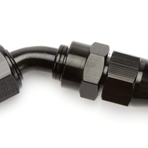 AEROMOTIVE 6an 45-Deg PTFE Hose End Black Anodized- 15351