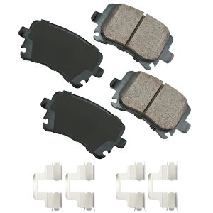 AKEBONO BRAKE CORPORATION Brake Pads Rear Audi A3 06-10 Quattro 06-09- EUR1348A