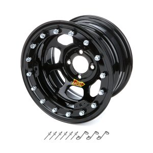 AERO RACE WHEELS 13x8 3in. 4.00 Black Beadlock- 33-184030B