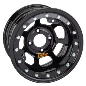 AERO RACE WHEELS Wheel 13x8 2in 4.50in BC Black Light Weight- 33-184520X