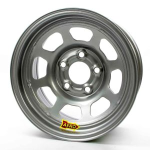 AERO RACE WHEELS 15x10 4in. 5.00 Silver - 50-005040