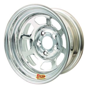 AERO RACE WHEELS 15x7 3in. 5.00 Chrome - 50-275030