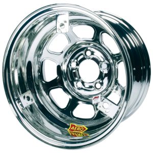 AERO RACE WHEELS 15X8 2in 5.00 Chrome w/ 3 Tabs for Mudcover- 52-285020T3