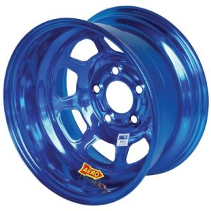 AERO RACE WHEELS 15x8 2in 5.00 Blue Chrome- 52-985020BLU