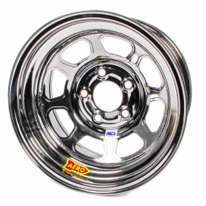 AERO RACE WHEELS 15x8 3in 5.00 Black Chrome- 52-985030BLK