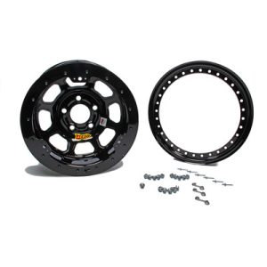 AERO RACE WHEELS 15x8 4in 4.75 Black - 53-184740B