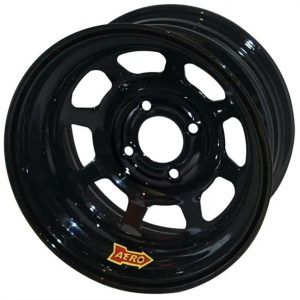 AERO RACE WHEELS Wheel 15x7 4x4.25 1in BS Black- 55-174220