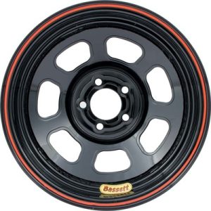 BASSETT Wheel 14x7 D-Hole 5x100mm 2in BS Black- 47SN2