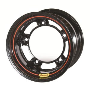 BASSETT Wheel 15in x 10in W/5 7in BS Black- 50SR7
