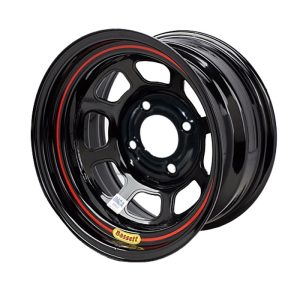 BASSETT Wheel 15in x 7in 4x100mm Black- BAS57RH4