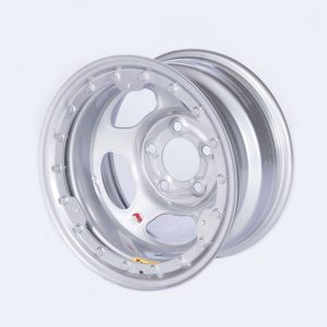 BASSETT 15x8 IMCA Silver Beadlock Inertia 5x5- 58A53ISLK