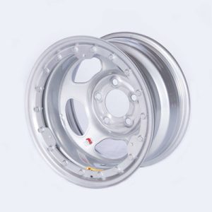 BASSETT 15x8 IMCA Silver Beadlock Inertia 5x5- 58A54ISLK