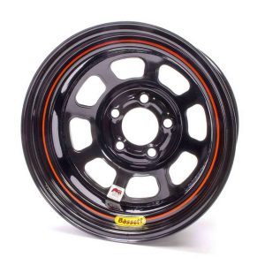 BASSETT 15x8 IMCA Wheel D-Hole Black 5x5- 58D53I