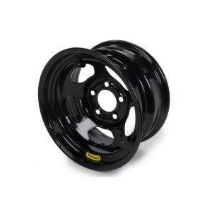 BASSETT Wheel 15x8 Black Inerita 5x5 w/ Mudcover Tabs- 58R53EBTAB