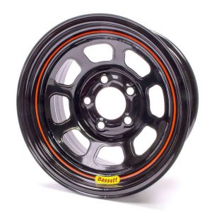 BASSETT 15x8 5x4.75 Black Spun - 58SC3