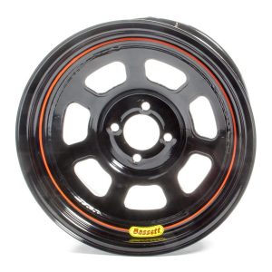 BASSETT Wheel 15x8 D-Hole 4x100 mm 5in BS Black- 58SH5