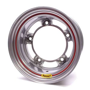 BASSETT 15x8 W/5 Silver Spun - 58SR5S