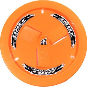 DIRT DEFENDER RACING PRODUCTS Wheel Cover Neon Orange Vented- 10280