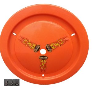 DOMINATOR RACE PRODUCTS Wheel Cover Bolt-On Fluo Orange Real Style- 1006-B-FLO-OR
