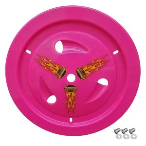 DOMINATOR RACE PRODUCTS Wheel Cover Dzus-On Pink Real Style- 1007-D-PK