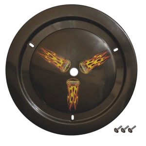 DOMINATOR RACE PRODUCTS Wheel Cover Bolt-On Black- 1012-B-BK