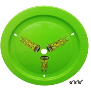 DOMINATOR RACE PRODUCTS Wheel Cover Bolt-On Xtr Green- 1012-B-XG