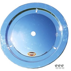 DOMINATOR RACE PRODUCTS Wheel Cover Dzus-On Chrome- 1012-D-CHROME