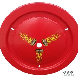 DOMINATOR RACE PRODUCTS Wheel Cover Dzus-On Red- 1012-D-RD