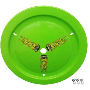 DOMINATOR RACE PRODUCTS Wheel Cover Dzus-On Xtr Green- 1012-D-XG