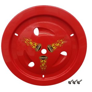 DOMINATOR RACE PRODUCTS Wheel Cover Bolt-On Red- 1013-B-RD