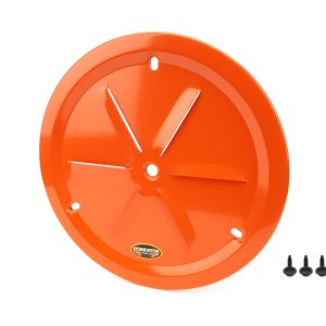 DOMINATOR RACE PRODUCTS Wheel Cover Louver Vent Alum Bolt 15in Orange- 1031-B-OR